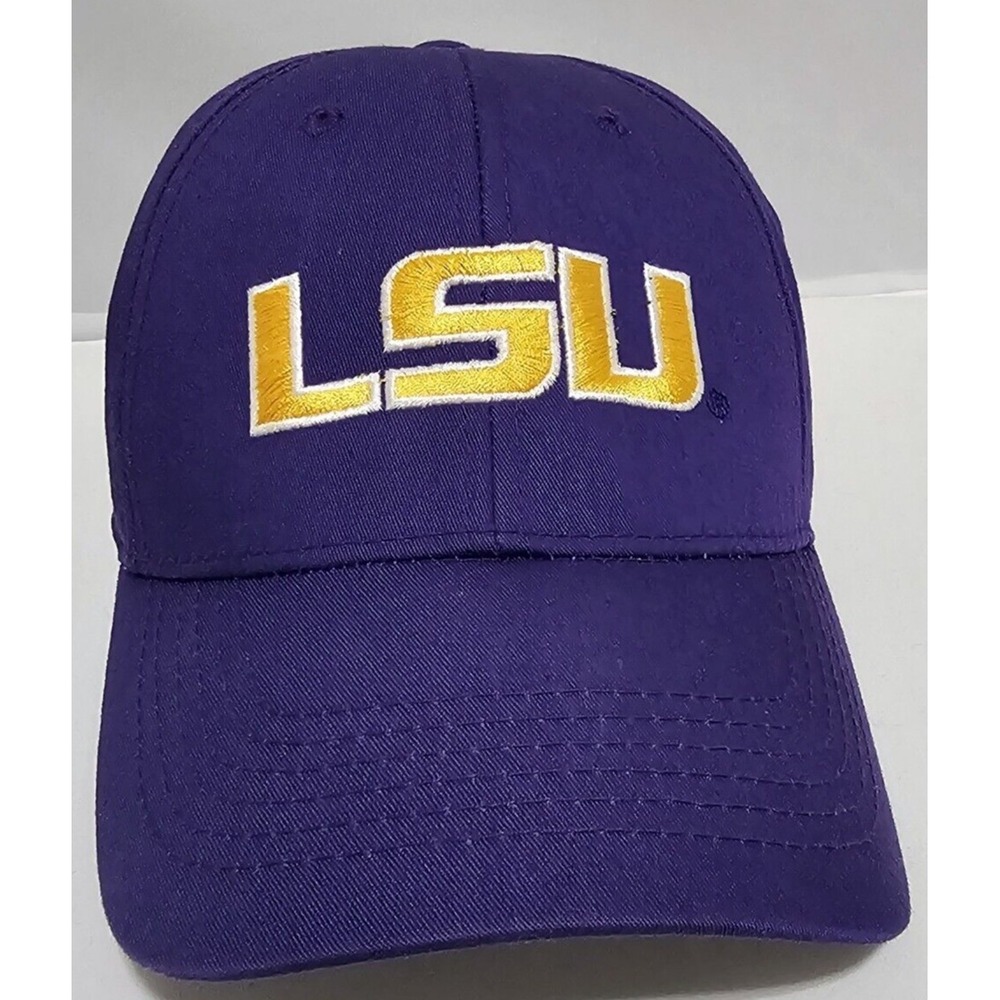 LSU Tigers Purple Hat Ncaa Cap Adjustable Hat c35